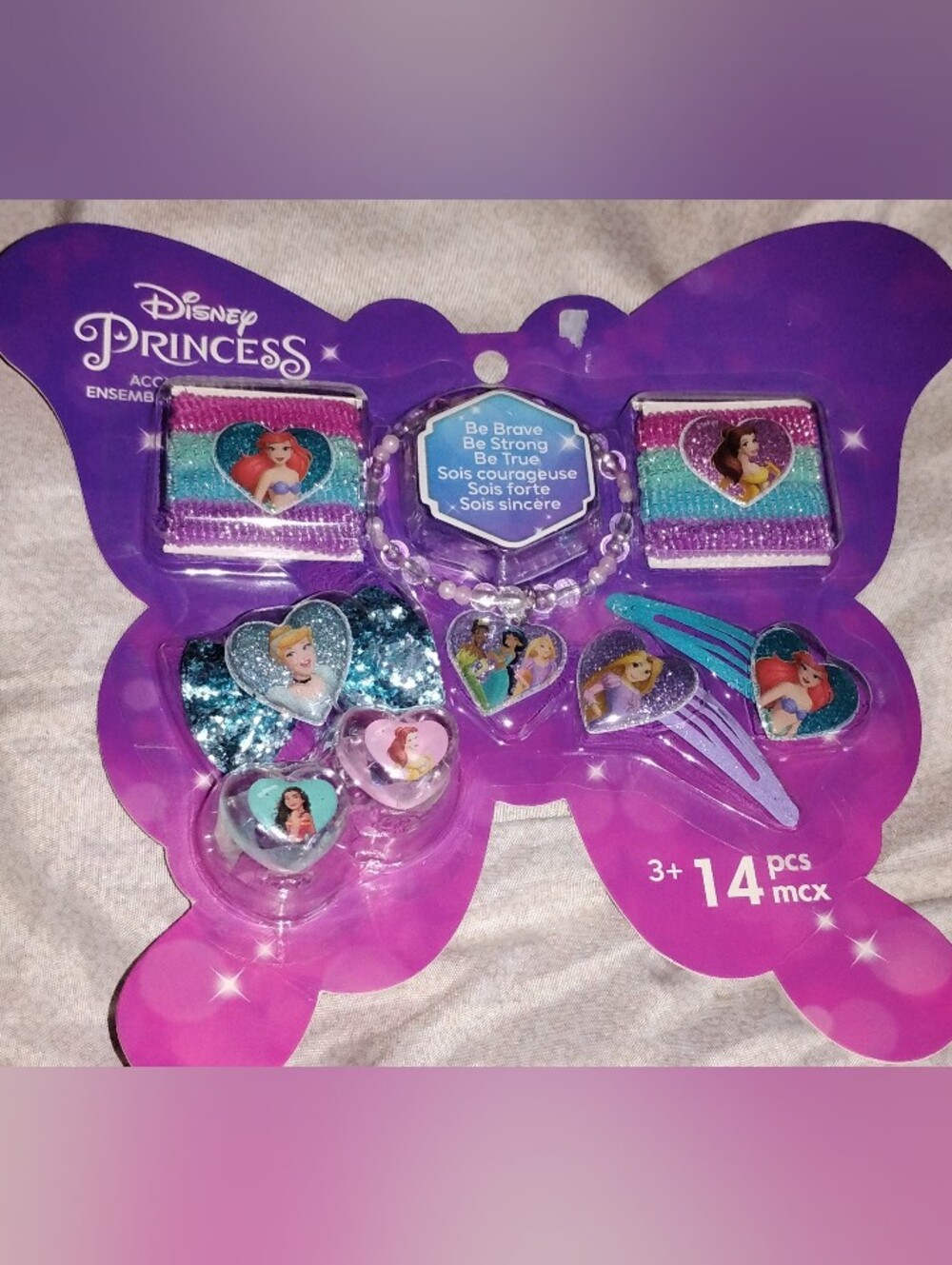 Disney Princess Purple Multicolor Hair Accessory Set